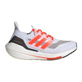 Adidas Ultraboost 21 "White - Solar Red - Gold Met" - levelsneaker