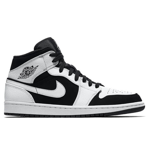 Nike Air Jordan 1 Mid Black & White - levelsneaker