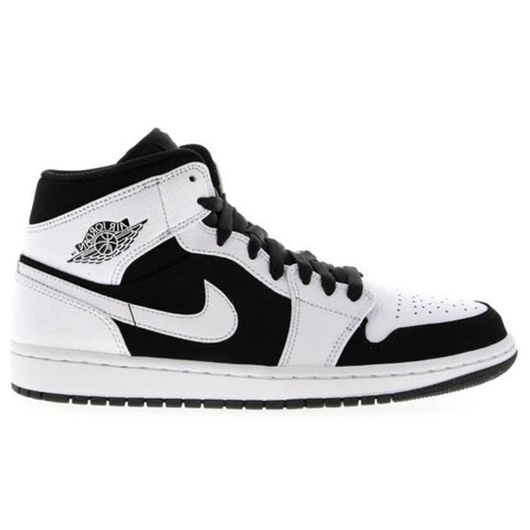Nike Air Jordan 1 Mid Black & White - levelsneaker