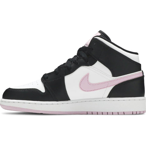 Air Jordan 1 Mid GS 'White Light Arctic Pink' - levelsneaker