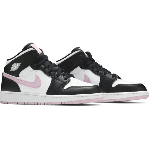 Air Jordan 1 Mid GS 'White Light Arctic Pink' - levelsneaker